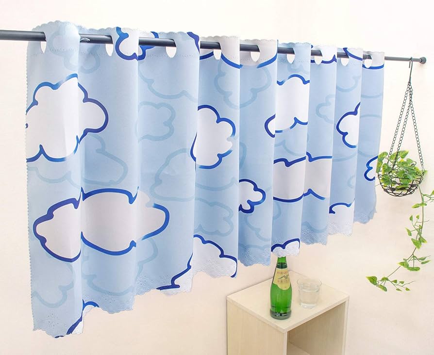 Amazon｜カーテンセレクション カフェカーテン 90cm丈 [幅145×丈